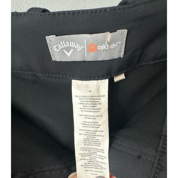 Callaway Women’s Black Skort Opti dry Size 16 - Picture 5 of 5